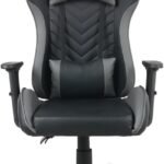 Cadeira Gamer Elite Pro Dazz – Couro PU/Courino, Pistão Classe 4, Suporta até 140 kg, Braços 1D, Reclinável 130°, Almofadas Lombar e Pescoço, Base Nylon 50 mm