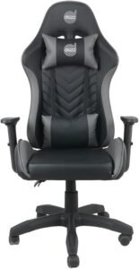 Cadeira Gamer Elite Pro Dazz – Couro PU/Courino, Pistão Classe 4, Suporta até 140 kg, Braços 1D, Reclinável 130°, Almofadas Lombar e Pescoço, Base Nylon 50 mm