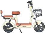 Bicicleta Elétrica Scooter Autopropelida com Alarme 500W 48V MD-10 Bege Midori - Imagem 2