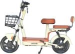 Bicicleta Elétrica Scooter Autopropelida com Alarme 500W 48V MD-10 Bege Midori - Imagem 3