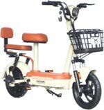 Bicicleta Elétrica Scooter Autopropelida com Alarme 500W 48V MD-10 Bege Midori - Imagem 5