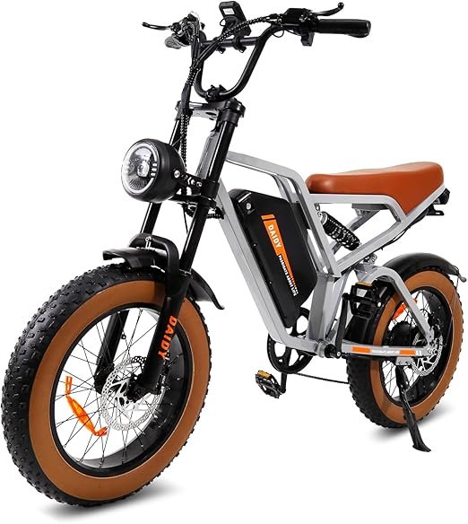 71JVOARahbL._AC_SX522_ BEMMY Bicicleta Elétrica para Adultos 1000W(Pico de 1500W), Pneu Largo de 20x4”, Bicicleta Elétrica de Motocicleta de 7 Velocidades, Bateria de 48V 20.3A. A única Loja Autorizada "Bemmy-BR". - Imagem 1