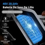 BEMMY Bicicleta Elétrica para Adultos 1000W(Pico de 1500W), Pneu Largo de 20x4”, Bicicleta Elétrica de Motocicleta de 7 Velocidades, Bateria de 48V 20.3A. A única Loja Autorizada "Bemmy-BR". - Imagem 3