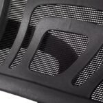 Cadeira de Escritório Secretária Base Cromada com Rodinha Fortt Roma Preta - CSF06-P - Imagem 5