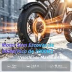 BEMMY Bicicleta Elétrica para Adultos, Pneu Largo de 20”x4, 500W, Bicicleta Elétrica de Motocicleta de 7 Velocidades, Bateria de 48V, até 50 Km/h. A única Loja Autorizada "Bemmy-BR" (500W-009) - Imagem 6