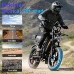 BEMMY Bicicleta Elétrica para Adultos, Pneu Largo de 20”x4, 500W, Bicicleta Elétrica de Motocicleta de 7 Velocidades, Bateria de 48V, até 50 Km/h. A única Loja Autorizada "Bemmy-BR" (500W-009) - Imagem 8