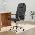 Cadeira De Escritório Presidente Denver Healer Preto Poliuretano