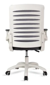 Cadeira De Escritório Diretor Alexander Cinza/ Branca Healer Cinza Aço Revestido Em Plástico, Plástico, Tecido Telado - Imagem 8