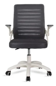 Cadeira De Escritório Diretor Alexander Cinza/ Branca Healer Cinza Aço Revestido Em Plástico, Plástico, Tecido Telado - Imagem 6