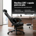 Cadeira Gamer Premium Belmóveis BM2 Molas Ensacadas Reclinável 135° 150kg - Imagem 6