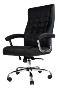 Kit 2 Cadeira Escritório Dekor Atendimento Preta Base Giratória Estofado Tela Mesh Regulagem de Altura e Rodízios - Imagem 3