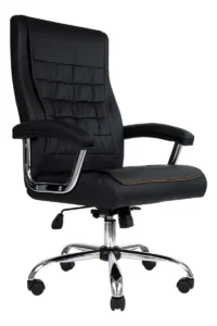 Kit 2 Cadeira Escritório Dekor Atendimento Preta Base Giratória Estofado Tela Mesh Regulagem de Altura e Rodízios - Imagem 4