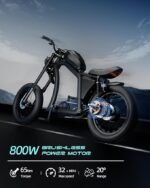 Bicicleta elétrica para adultos, motor sem escova de 800 W, 48 V / 22,5 Ah, bicicleta elétrica de até 32 milhas, bicicleta elétrica com suspensão dupla - Imagem 2