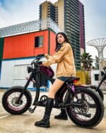 Bicicleta elétrica para adultos, motor sem escova de 800 W, 48 V / 22,5 Ah, bicicleta elétrica de até 32 milhas, bicicleta elétrica com suspensão dupla - Imagem 5