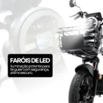 Bicicleta Elétrica Nado C2 1000W Bateria Removível 48V 60km Preto - Imagem 4