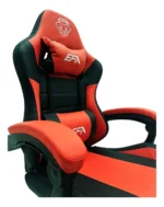 Cadeira Para Escritório Gamer Efa Start Cor Vermelho Material Do Estofamento Couro Sintético - Imagem 4