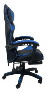 Cadeira De Escritório Gamer Nitro Ergonômica Estofado Couro Sintético Reclinável Altura Ajustável Apoio Para Pés Cor Preto Luvinco - Imagem 7