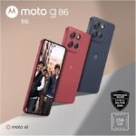 Smartphone Motorola Moto g86 5G - 256GB 24GB (8GB RAM+16GB Ram Boost) Tela 1.5K pOLED, 50MP Sony camera OIS Moto AI, videos em 4K, IP68 + IP69 - Vermelho - Imagem 9