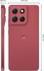 Smartphone Motorola Moto g86 5G - 256GB 24GB (8GB RAM+16GB Ram Boost) Tela 1.5K pOLED, 50MP Sony camera OIS Moto AI, videos em 4K, IP68 + IP69 - Vermelho - Imagem 6