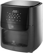 Electrolux Air Fryer Forno 5 em 1 12L 1700W Digital 1 Bandeja Antiaderente 5 modos preparo 7 Receitas Programadas Aviso Sonoro Fritadeira Elétrica sem Óleo Forno Bancada EAF85 Grafite 127V - Imagem 2