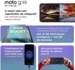 Smartphone Motorola Moto g35 5G - 256GB 12GB (4GB RAM+8GB Ram Boost) e Camera 50MP com AI NFC Tela 6.7" com Superbrilho - Cinza Vegan Leather - Imagem 4