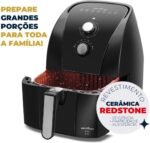 Fritadeira Air Fryer Britânia 5,5L 1500W BFR50 Redstone 220V - Imagem 7