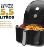 Fritadeira Air Fryer Britânia 5,5L 1500W BFR50 Redstone 220V - Imagem 9