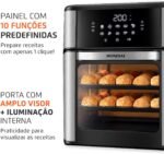 MONDIAL Fritadeira Air Fryer Forno Oven 12L, Preto/Inox, 2000W, 110V - AFON-12L-BI - Imagem 12