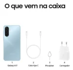 Celular Samsung Galaxy A17 Com Ia, 128gb, 4gb Ram, Câm De 50mp, Tela De 6.7 , Nfc, Ip54 - Azul - Imagem 4