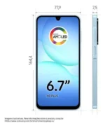 Celular Samsung Galaxy A17 Com Ia, 128gb, 4gb Ram, Câm De 50mp, Tela De 6.7 , Nfc, Ip54 - Azul - Imagem 6
