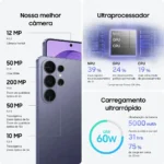 Celular Samsung Galaxy S26 Ultra 5G, 1TB, 16GB RAM, Câmera Quádrupla, Tela Grande de 6.9" - Violeta - Imagem 6