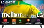 Smart TV 4K 55" LG QNED73 Portal de Games Processador AI α7 Gen8 4K Super Upscaling Google Cast Integrado Controle AI Magic WebOS 25 Modo Esportes Alerta de Esportes