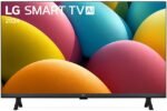 Smart TV 32" LG HD 32LR600B Processador α5 Ger6 AI Alexa integrado LG Channels webOS 23 compatível com Controle Smart Magic