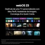 Smart TV 32" LG HD 32LR600B Processador α5 Ger6 AI Alexa integrado LG Channels webOS 23 compatível com Controle Smart Magic - Imagem 5