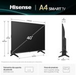Hisense Smart TV FHD 40" Polegadas 40A4NV com HDR10, DTS Virtual X, Compatibilidade Alexa e Google Home - Imagem 2