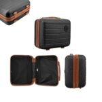 Kit Mala De Viagem Bordo Mão Pequena 10kg Abs Cadeado 360 Cor Preto - Imagem 2