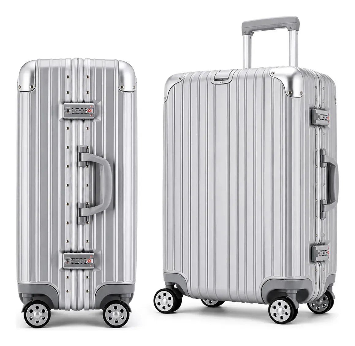 D_NQ_NP_2X_623808-MLA110262756334_052026-F Mala De Bordo 10 Kgs Pequena Com Rodinhas Duplas 360° 20 Polegadas Medidas Anac Viagem Avião Azul Gol Latam Feminina Masculina Trava Tsa Dupla Abs Cor Cinza - Imagem 1