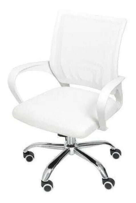 D_NQ_NP_2X_668594-MLU70045516358_062023-F Cadeira Escritório Pctop Office Fit 1001 Branca Ergonômica com Encosto Mesh - Imagem 1