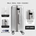 Mala Média Premium 23kg Abs+pc Expansível Tsa 360 Ika Unika - Imagem 5