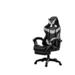 Cadeira De Escritório Gamer Nitro Ergonômica Estofado Couro Sintético Reclinável Altura Ajustável Apoio Para Pés Cor Branco - Imagem 3