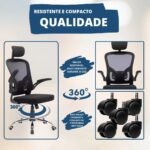 Cadeira De Escritório Até 150kg Executiva Presidente Office - Imagem 5