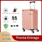 Mala de Viagem Rígida Malas, Para Bagagem de Mão e Rodas 360°, na Cor 2095 Rosa - Imagem 4