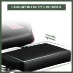 Cadeira De Escritório Gamer Nitro Ergonômica Estofado Couro Sintético Reclinável Altura Ajustável Apoio Para Pés Cor Rosa - Imagem 8