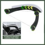 Cadeira De Escritório Gamer Nitro Ergonômica Estofado Couro Sintético Reclinável Altura Ajustável Apoio Para Pés Cor Branco - Imagem 7