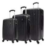 Kit de Malas de Viagem P/M/G Preto