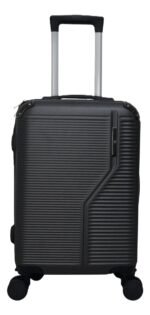 Mala Viagem/bordo 10kg Rodas Dupla 360° Cadeado Acoplado - P Cor Preto 8130