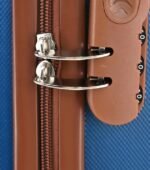 Kit Bolsa Mala Viagem Frasqueira Tamanho Pequeno com rodinha para 10kg Cor Azul-escuro - Imagem 6